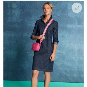 NWT Talbots Pebbled Leather Pink Crossbody Bag